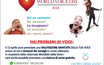 Giornata mondiale della voce 2018